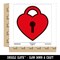 Heart Lock Key Waterproof Vinyl Phone Tablet Laptop Water Bottle Sticker Set - 5 Pack